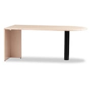 HON® 10700 Series Peninsula with End Panel, Steel Support Column, 72w x 36d x 29.5h, Natural Maple Item: HON10721DD