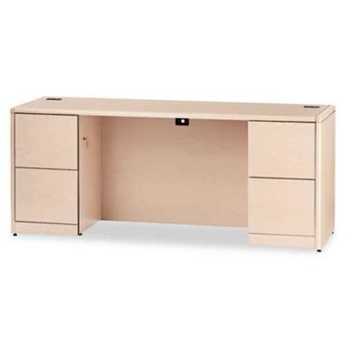 HON® 10700 Kneespace Credenza, Full Height Pedestal, 72w x 24d x 29.5h, Natural Maple Item: HON10741DD