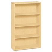 HON® 10700 Series Wood Bookcase, Four Shelf, 36w x 13 1/8d x 57 1/8h, Natural Maple Item: HON10754DD