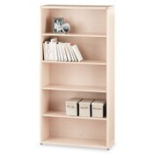 HON® 10700 Series Wood Bookcase, Five Shelf, 36w x 13 1/8d x 71h, Natural Maple Item: HON10755DD