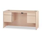 HON® 10700 Kneespace Credenza, 3/4 Height Pedestals, 60w x 24d x 29.5h, Natural Maple Item: HON10765DD