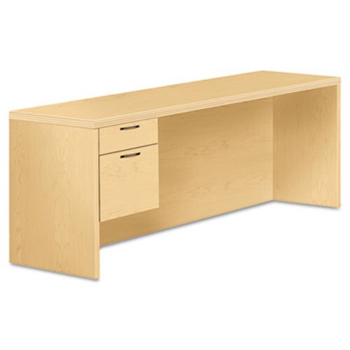 HON® Valido Series Left Pedestal Credenza, 72w x 24d x 29.5h, Natural Maple Item: HON11546LAFDD