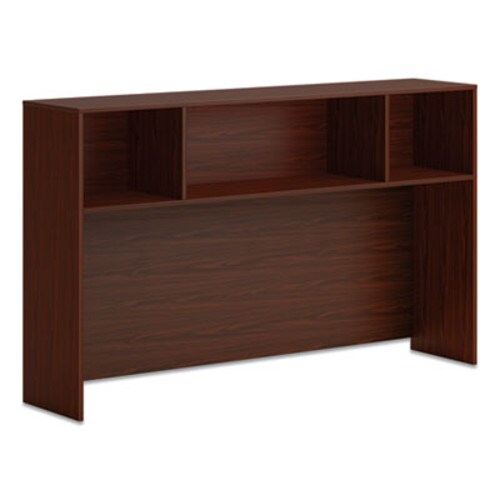 HON® Mod Desk Hutch, 3 Compartments, 66w x 14d x 39.75h, Traditional Mahogany Item: HONLDH66LT1