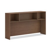 HON® Mod Desk Hutch, 3 Compartments, 72 x 14 x 39.75, Sepia Walnut Item: HONLDH72LE1