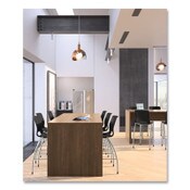 HON® Motivate Four-Leg Cafe Height Stool, Supports Up to 300 lb, 30" Seat Height, Onyx Seat, Onyx Back, Platinum Base Item: HONMG5NEONPLAT