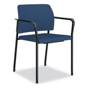 HON® Accommodate Series Guest Chair with Arms, Vinyl Upholstery, 23.5" x 22.25" x 32", Elysian Seat/Back, Charblack Legs, 2/Carton Item: HONSGS6FBSX04CB