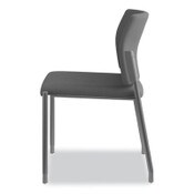 HON® Accommodate Series Guest Chair, Fabric Upholstery, 23.5" x 22.25" x 31.5", Black Seat/Back, Textured Black Base, 2/Carton Item: HONSGS6NBCU10CK