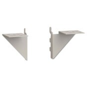 HON® Initiate Worksurface Bracket Kit, Steel, Light Gray Item: HONWSB2Q