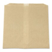 HOSPECO® Waxed Napkin Liners for Most Swing-Top Type Receptacles , 8.5" x 7" x 8", Brown, 500/Carton Item: HOS6802W