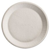 Chinet® Savaday Molded Fiber Plates, 10" dia, Cream, 500/Carton Item: HUH10117