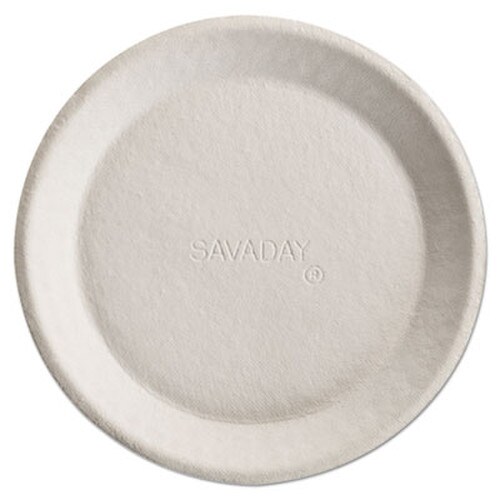 Chinet® Savaday Molded Fiber Plates, 10" dia, Cream, 500/Carton Item: HUH10117