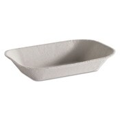 Chinet® Savaday Molded Fiber Food Tray, 1-Compartment, 5 x 7, Beige, Paper, 250/Bag, 4 Bags/Carton Item: HUH10403CT