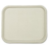 Chinet® Savaday Molded Fiber Food Trays, 1-Compartment, 9 x 12 x 1, White, Paper, 250/Carton Item: HUH20802
