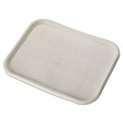 Chinet® Savaday Molded Fiber Food Trays, 1-Compartment, 14 x 18, White, Paper, 100/Carton Item: HUH20804CT
