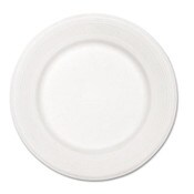 Chinet® Paper Dinnerware, Plate, 10.5" dia, White, 500/Carton Item: HUH21217