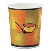 Chinet® Streetside Squat Paper Food Container, Streetside Design, 16 oz, 25/Bag, 20 Bags/Carton Item: HUH70316C