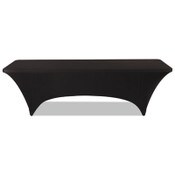 Iceberg iGear Fabric Table Cover, Polyester/Spandex, 30" x 96", Black Item: ICE16531