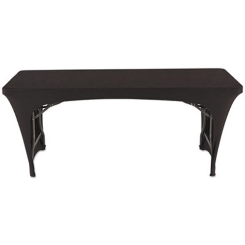 Iceberg iGear Fabric Table Cover, Open Design, Polyester/Spandex, 30" x 72", Black Item: ICE16541