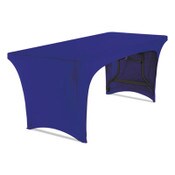 Iceberg iGear Fabric Table Cover, Open Design, Polyester/Spandex, 30" x 72", Blue Item: ICE16546