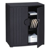 Iceberg Rough n Ready Storage Cabinet, Two-Shelf, 36w x 22d x 46h, Black Item: ICE92561
