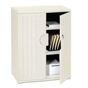 Iceberg Rough n Ready Storage Cabinet, Two-Shelf, 36w x 22d x 46h, Platinum Item: ICE92563