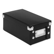 Snap-N-Store® Collapsible Index Card File Box, Holds 1,100 3 x 5 Cards, 5.38 x 9 x 3.25, Fiberboard, Black Item: IDESNS01573