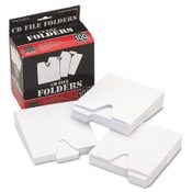 Vaultz® CD File Folders, 1 Disc Capacity, White, 100/Pack Item: IDEVZ01096