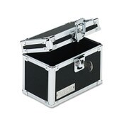 Vaultz® Vaultz Locking Index Card File with Flip Top, Holds 350 3 x 5 Cards, 6 x 4 x 4.25, Black Item: IDEVZ01169