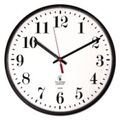 Chicago Lighthouse Quartz Slimline Clock, 12.75" Overall Diameter, Black Case, 1 AA (sold separately) Item: ILC67300002