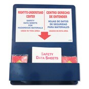 Impact® Bilingual "Right-To-Understand" SDS Center, 25w x 5.2d x 30h, Blue/White/Red Item: IMP799112