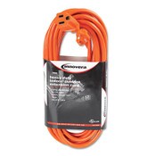 Innovera® Indoor/Outdoor Extension Cord, 25 ft, 13 A, Orange Item: IVR72225