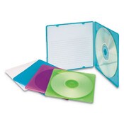 Innovera® Slim CD Case, Assorted Colors, 10/Pack Item: IVR81910