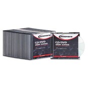 Innovera® CD/DVD Slim Jewel Cases, Clear/Black, 25/Pack Item: IVR85825