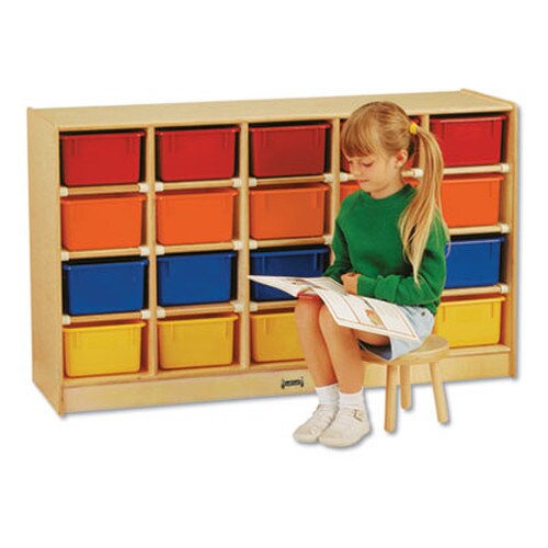 Jonti-Craft Tray Mobile Cubbie, 48w x 15d x 29.5h, Birch/Assorted Item: JNT0421JC