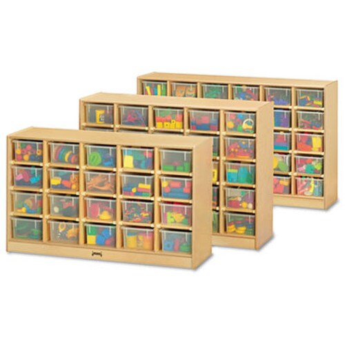 Jonti-Craft Tray Mobile Cubbie, 48w x 15d x 35.5h, Birch Item: JNT0425JC