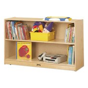 Jonti-Craft Adjustable Mobile Straight-Shelves, Low, 48w x 15d x 29.5h, Birch Item: JNT0792JC
