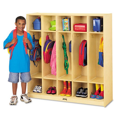 Jonti-Craft Coat Locker, 48w x 15d x 50.5h, White Item: JNT2681JC