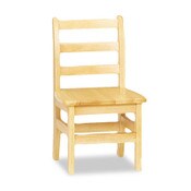 Jonti-Craft KYDZ Ladderback Chair, 12" Seat Height, Natural Maple Seat/Back, Natural Maple Base, 2/Carton Item: JNT5912JC2
