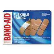 BAND-AID® Flexible Fabric Adhesive Bandages, 1 x 3, 100/Box Item: JOJ4444