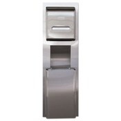 Kimberly-Clark Professional* MOD Stainless Steel Recessed Wall Unit with Trash Receptacle, 11 x 4.5 x 54.5 Item: KCC35370