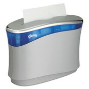 Kleenex® Reveal Countertop Folded Towel Dispenser, 13.3 x 5.2 x 9, Soft Gray/Translucent Blue Item: KCC51904