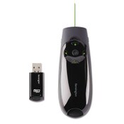 Kensington® Presenter Expert Wireless Cursor Control with Green Laser, Class 2, 150 ft Range, Black Item: KMW72426