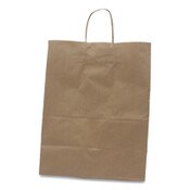 Kari-Out® Kraft Paper Bags, Natural Kraft Flat Handles, 13" x 7" x 17", Natural, 250/Carton Item: KOT1200130