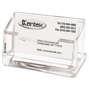 Kantek Acrylic Business Card Holder, Holds 80 Cards, 4 x 1.88 x 2, Clear Item: KTKAD30