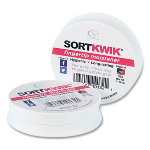 LEE Sortkwik Fingertip Moisteners, 1.75 oz, Pink, 2/Pack Item: LEE10132