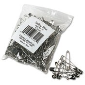 Charles Leonard® Safety Pins, Nickel-Plated, Steel, 2" Length, 144/Pack Item: LEO83200