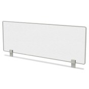 Linea Italia® Trento Line Dividing Panel, Polycarbonate, 47.13w x 1.75d x 15.5h, Translucent Item: LITTR721