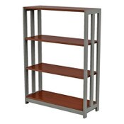 Linea Italia® Trento Line Bookcase, Three-Shelf, 31.5w x 11.5d x 43.25h, Cherry Item: LITTR735CH