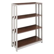 Linea Italia® Trento Line Bookcase, Three-Shelf, 31.5w x 11.63d x 43.25h, Mocha Item: LITTR735MOC
