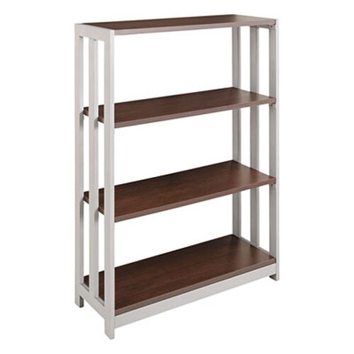 Linea Italia® Trento Line Bookcase, Three-Shelf, 31.5w x 11.63d x 43.25h, Mocha Item: LITTR735MOC